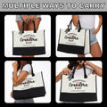 YUANHAO Grandma Tote Bag Large Beach Travel Gift Mothers Day Nana Gift