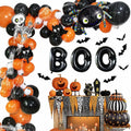 Halloween DIY Party Supplies Arch Kit with Cobweb BOO Spider Skeleton Balloons