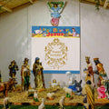 Outus Happy Birthday Jesus Banner Backdrop Christmas Nativity 6x6 ft