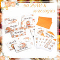Dianelhall Pumpkin Thank You Cards Set 30pcs 4x6 Inch Orange Fall Theme