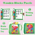 Wooden Blocks Magnetic Puzzle Game Montessori Toy Colorful 3D Brain Teaser