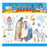 Outus Happy Birthday Jesus Banner Backdrop Christmas Nativity 6x6 ft
