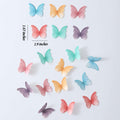 THJ 48Pcs Edible Wafer Paper Butterflies Cake Decoration Mix Color