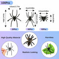 Fake Ants Halloween Mini 100Pcs Black Realistic Plastic Ants Prank Party