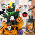 Bolisom 36 Pc Halloween Christmas Tree Ornaments Ghost Pumpkin Gold Rope