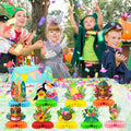 Didazay 9 Pcs Luau Hawaiian Honeycomb Table Centerpieces Tropical Party