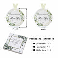 First Christmas as Mr and Mrs Ornament 2024 Ceramic Hanging 2.9"