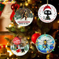 Bee Christmas Ornaments 2024 Acrylic Hanging Decor Indoor Outdoor
