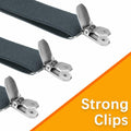 KIYFXA Heavy Duty Suspenders with Clips for Men and Women Gifts for Dad