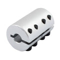 TA-VIGOR 8mm to 8mm Shaft Coupling D25xL40mm Aluminum Alloy Rigid Coupler