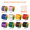 HTVRONT 1mm Elastic Bracelet String Clear Cord 120m with Bead Needle