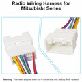 Zenoruslky 20Pin Radio Wire Harness Stereo Connector for Mitsubishi Cars