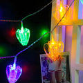Heart Photo Clips String Light 10Ft Battery Fairy Lights Colorful Decor