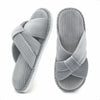 Gecgucy Women's Open Toe Crossband House Slippers Size 8-9