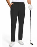 SERAMY Mens Golf Dress Pants Slim Fit Stretch Quick Dry Light Khaki Size 35