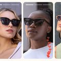 miyya Cat Eye Polarized Sunglasses Women UV Protection Black