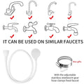 Lamoutor Pet Faucet Sprayer Portable Handheld Shower Bath Tool