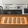 Colorful Silicone Baking Mat Non Stick Food Safe Reusable 3 Pk Orange Blue Green
