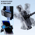 BIVGAZA Military-Grade Car Phone Holder Universal Thick Case Friendly Black
