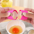 3PCS Stainless Steel Egg Cracker Tool Set Handheld Kitchen Opener Peeler