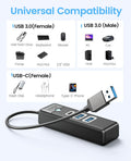 ORICO USB C Hub 3 Ports USB 3.1 to USB 3.0 Adapter Pink with 0.5ft Cable