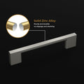 Haliwu 6 Pack Black Cabinet Handles 3-3/4 Inch Hole Center Modern Pulls
