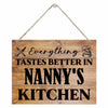 Rustic Wooden Kitchen Sign Grandma Gift Hanging Farmhouse 15x11.4 Inches