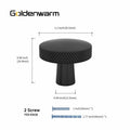 goldenwarm 10 Pack Gold Aluminium Alloy Cabinet Knobs for Drawers