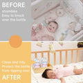 Ligne Collection Baby Bottle Nursery Food Organizer Bin Clear Handles