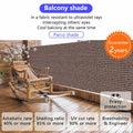demoul Privacy Fence Balcony Screen Outdoor Patio Cover 3x5.75 ft