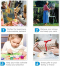 Ediximi Paint by Numbers Kit Tree of Life 12x16 Canvas Wooden Frame