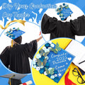 Knitgrip Graduation Cap Decoration Kit 98 Pc Blue Faux Flowers Butterfly