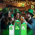 3 Pack St. Patrick's Day Flameless Tea Light Candles Shamrock Design Green