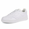 JABASIC Women Genuine Leather Platform Sneakers Lace-Up White/Fuchsia Size 7