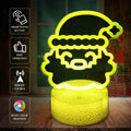 JHXLAMP Christmas Wreath Night Light 16 Color Change Santa Claus Decor
