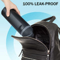 Sports Water Bottle 1L Leakproof Portable Black Gym Outdoor Travel