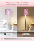 Faithorse Cordless Table Lamp Oil Painting Series Dimmable Pink 5200mAh