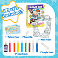 DoodleDoo DIY Vehicle Acrylic Photo Frame Painting Kit Kids Ages 4-12