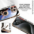 ZHONGHUAJIA iPhone 15 Pro Max Case 360° Rotatable Ring Holder Pink