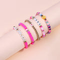 Taylo Sweet 5Pcs Beaded Friendship Bracelets for Women Multi Color