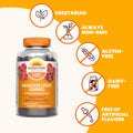 BestBy06/25 Sundown Magnesium Citrate Gummies Raspberry Flavor 60 Count