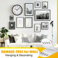EMITEVER Heavy Duty Picture Hanging Strips Medium White 20 Pairs 40 Strips
