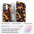 buccilly iPhone 12/12 Pro TPU Shockproof Case Brown Tortoise Shell