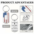 Zaamwoyy Dad Gifts Keychain from Daughter Son Birthday Christmas Gift