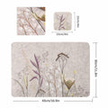 Casaido Table Placemats Set of 6 Heat Resistant Non Slip Green 17x12