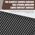 dawfall Car Anti Slip Pad 10.63x5.90in Black Washable Grid Pattern 2 PCS