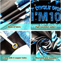 Ushinemi 10th Birthday Banner Boys Party Supplies 6x3.6ft Double Digits
