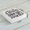 PQV Funny Ghost Wooden Box Sign Desk Decor Home Farmhouse Office