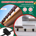 Blulu 300 Pcs Mini Christmas Light Hooks Self Adhesive Cable Clips White