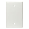 Leviton 1-Gang Rectangle Wall Plate Plastic Cover White